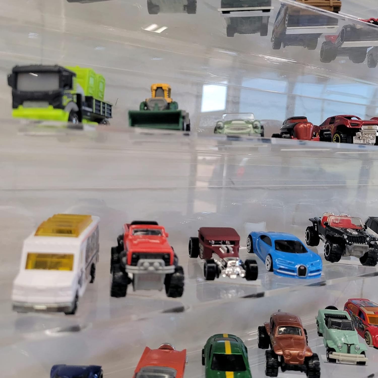 Acrylic Wall Display Case for 35 diecast 1:64 Cars, No Assembly Required, just Hang on Pack of 2