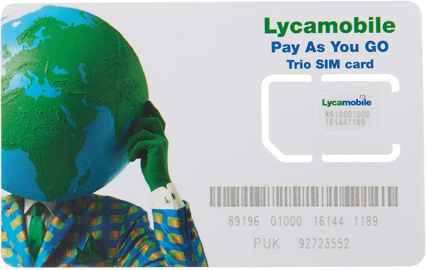 Lycamobile Sim Card $19 Plan Prepaid 3 Months Service - Both Port in and New Activiation Supported Pack of 2