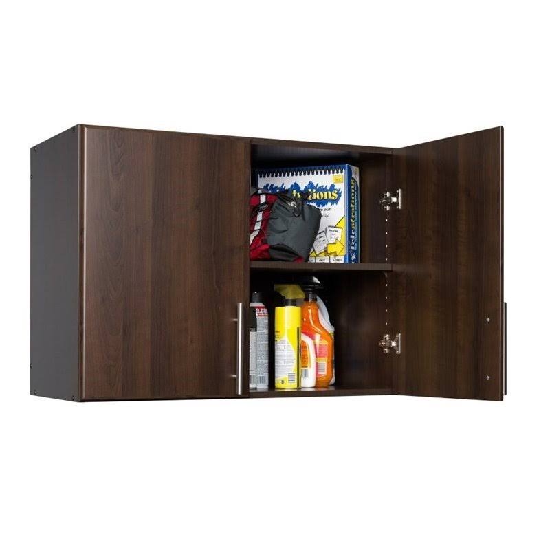 Hawthorne Collections 32x22 Stackable Wall Storage Cabinet in Espresso