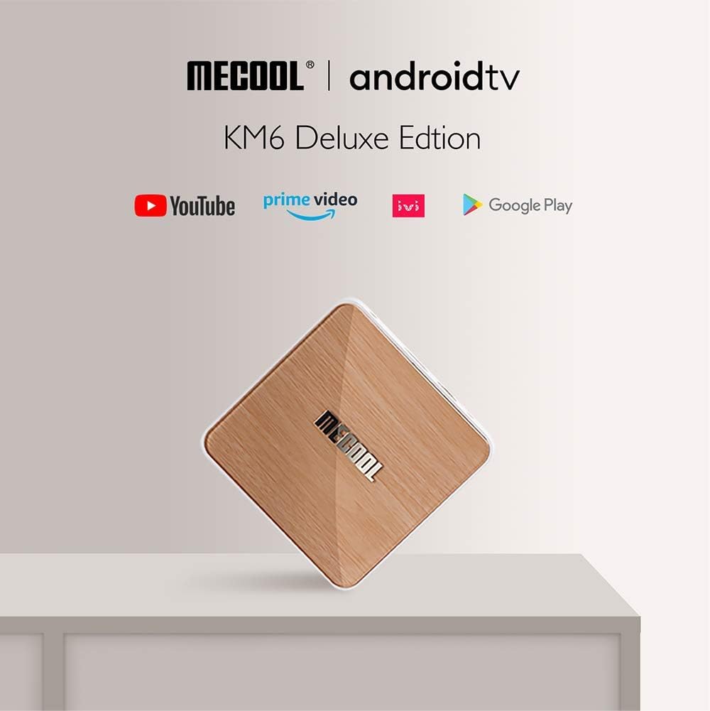 Stream 4K ATV KM6 Google Certified Ultra 4K UHD 4G 64G 2.4G 5G WIFI6 Voice Remote Control Chromecast Build in Powered by Android TV Plug-in Smart TV