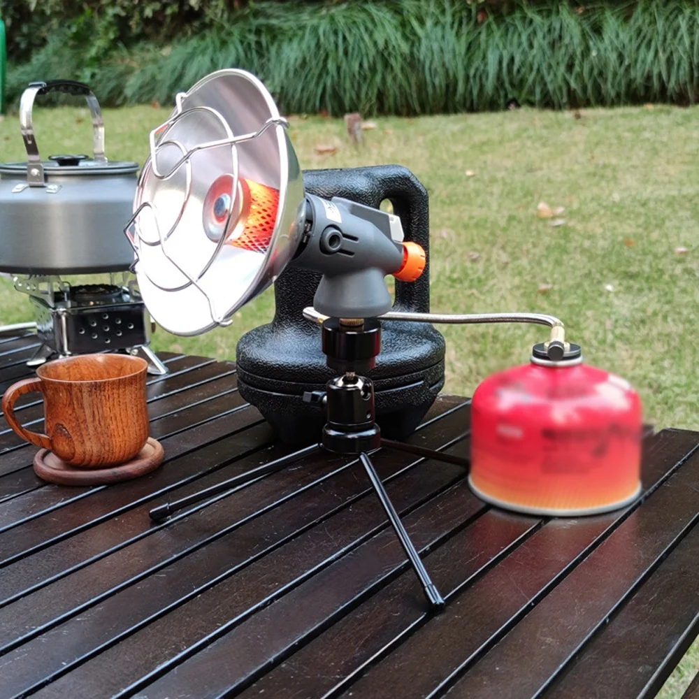 Outdoor Camping Fishing Heaters Portable Heating Stoves Rotatable Warmer With Tripod Winter Hiking Tent Warming Equipment
