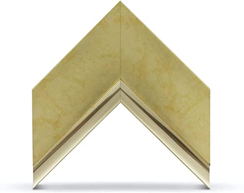 Frame My TV Deco TV Frames - Contemporary Gold Smart Frame Compatible ONLY with Samsung The Frame TV