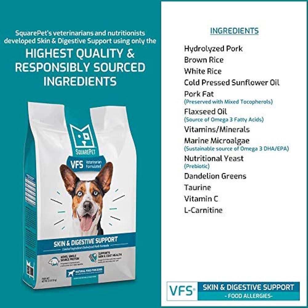 SquarePet VFS Skin &amp; Digestive Support Dry Dog Food - Pet Supplies online store