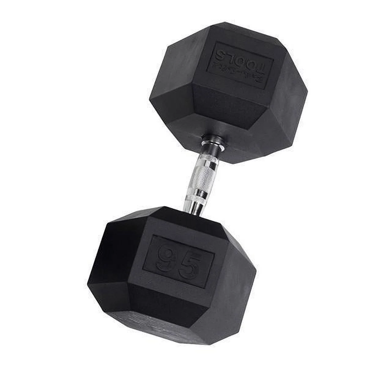 Rubber Coated Hex Dumbbells 55 lb.