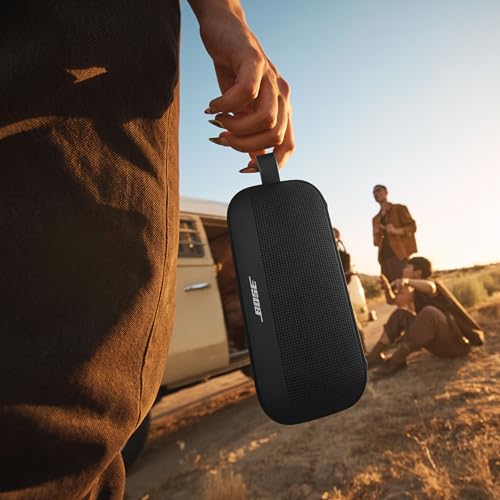 Bose SoundLink Flex Portable Bluetooth Speaker (2nd Gen), Portable Outdoor Speaker with Hi-Fi Audio, Up to 12 Hours Battery Life, Waterproof and Dustproof, Twilight Blue - Limited Edition Color