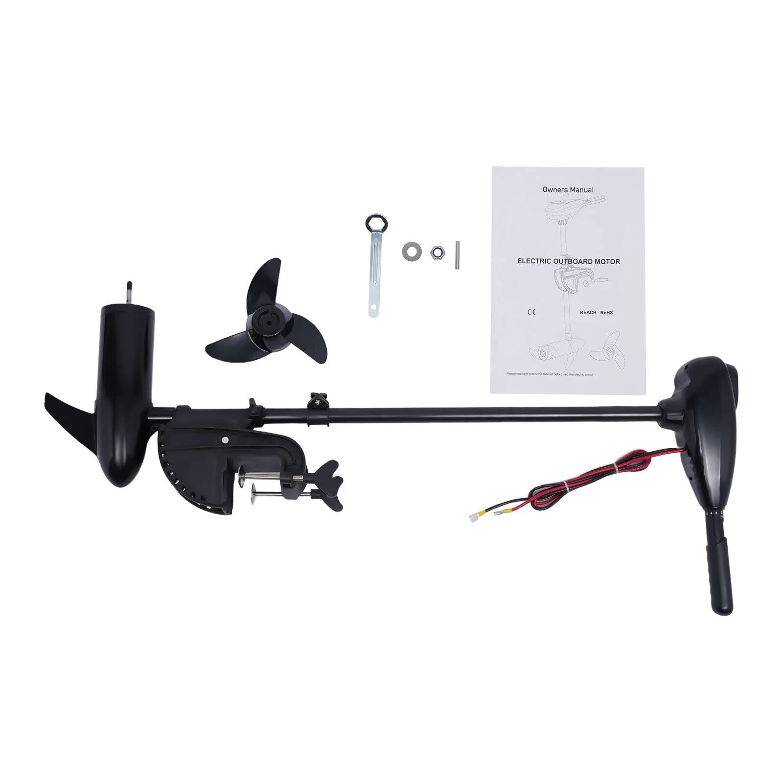 80lbs Thrust Electric Trolling Motor Outboard Motor Fishing Boat Engine 12V