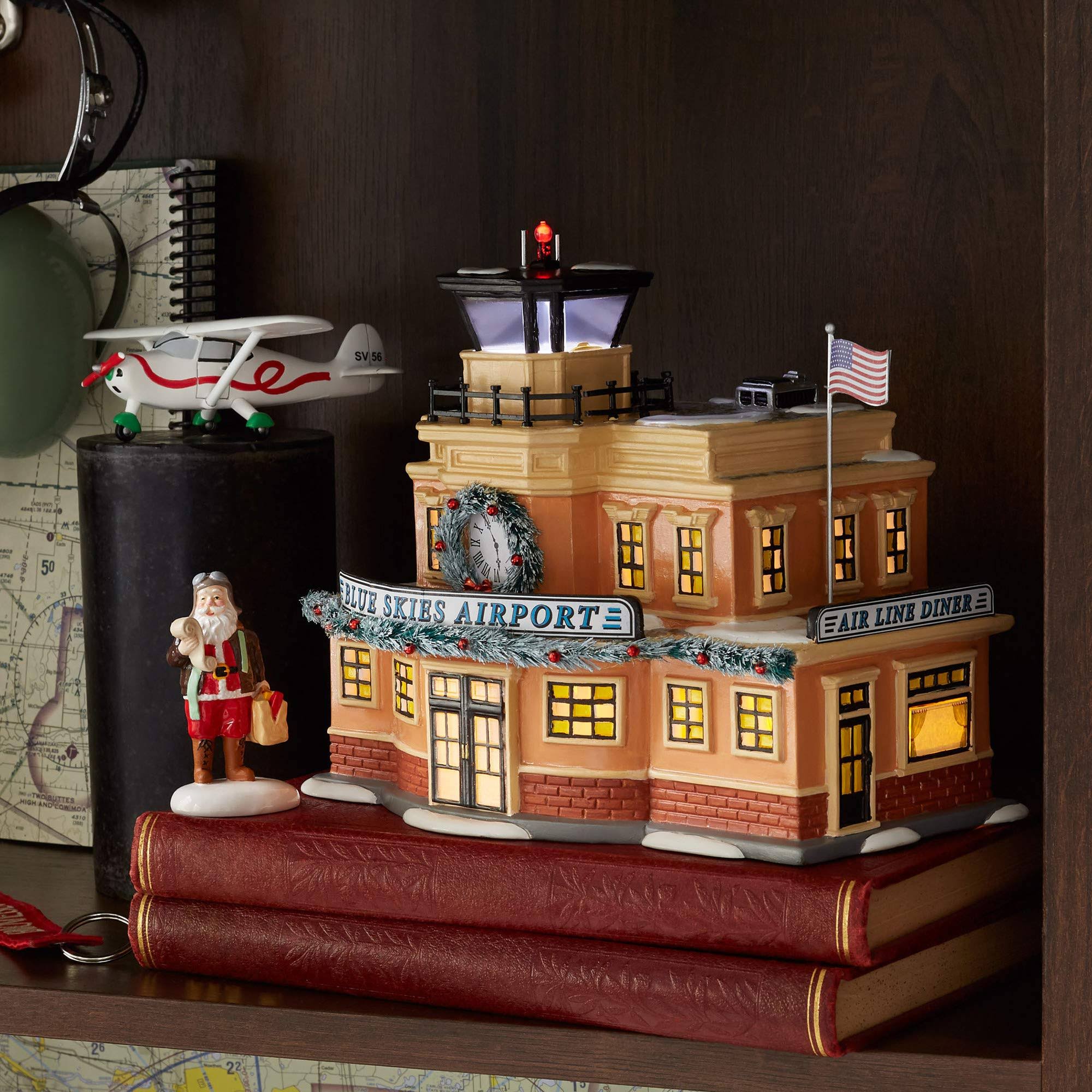 Department 56 Snow Village Blue Skies Airport
