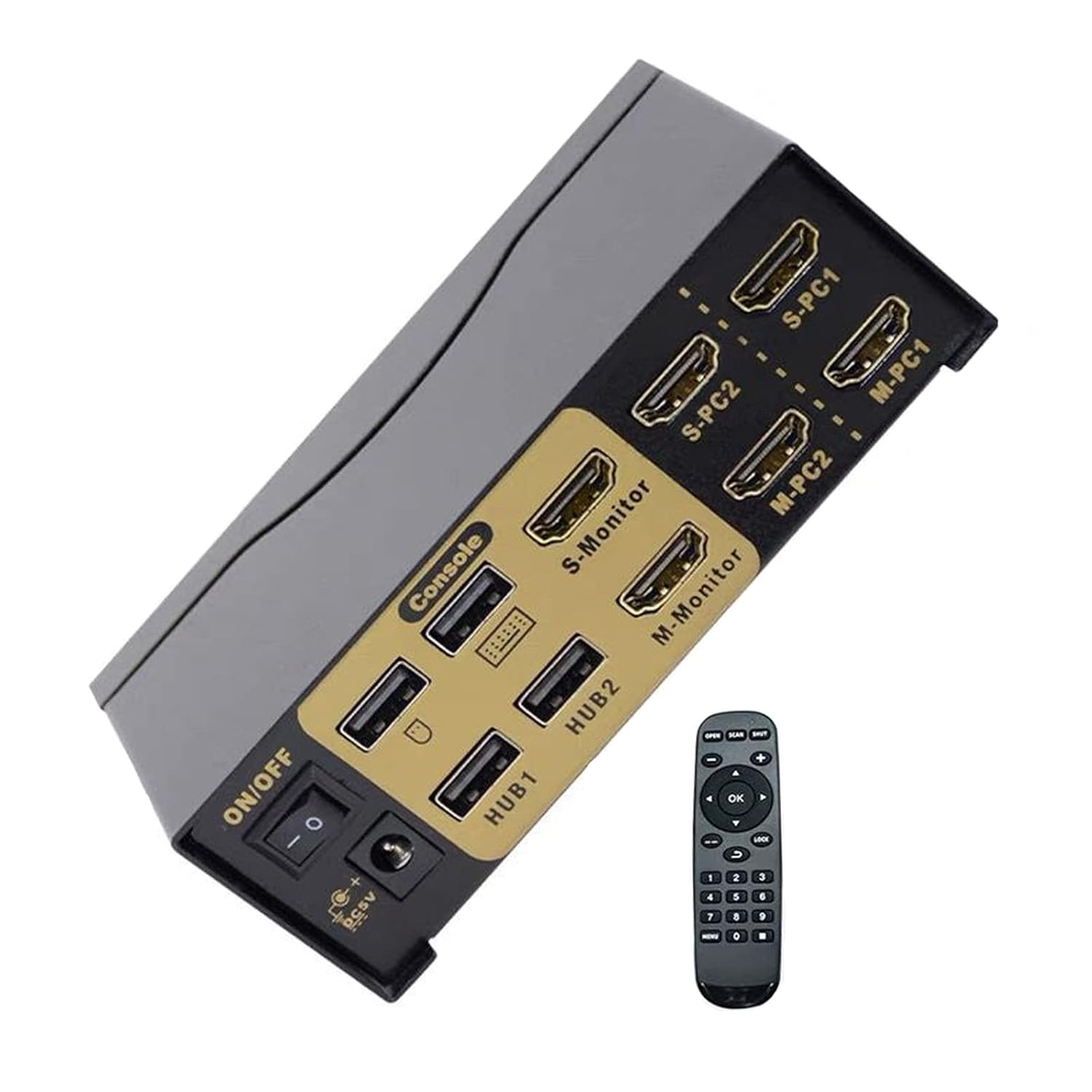 Kvm Switch Dual Monitor HDMI 2 Port,Kvm Switch with USB 2.0 Hub,4k@30Hz,for 2 Computers Share Dual Video Screen and Keyboard Mouse,Dual Display PC Switcher