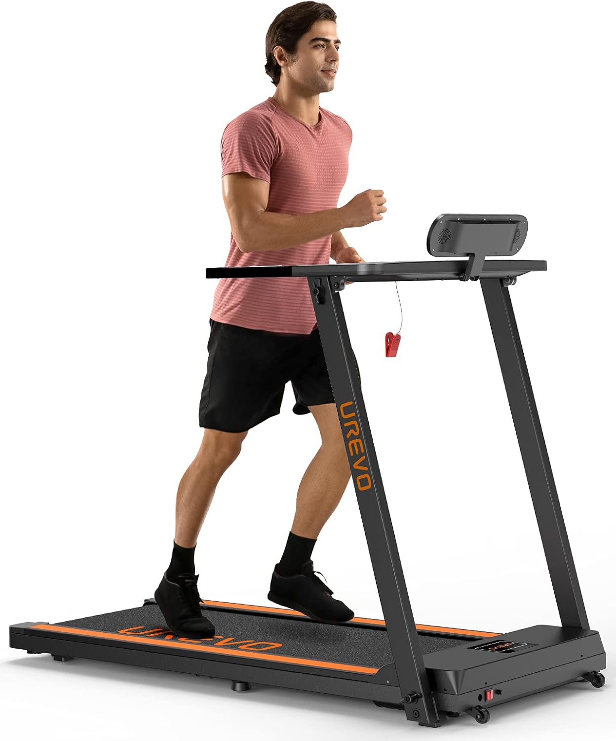 UREVO Treadmills for Home, Max 2.5 HP Folding Treadmills for Running and Walking Jogging Exercise with 12 Preset Programs, Tracking Pulse, Calories - 2021 Updated Version