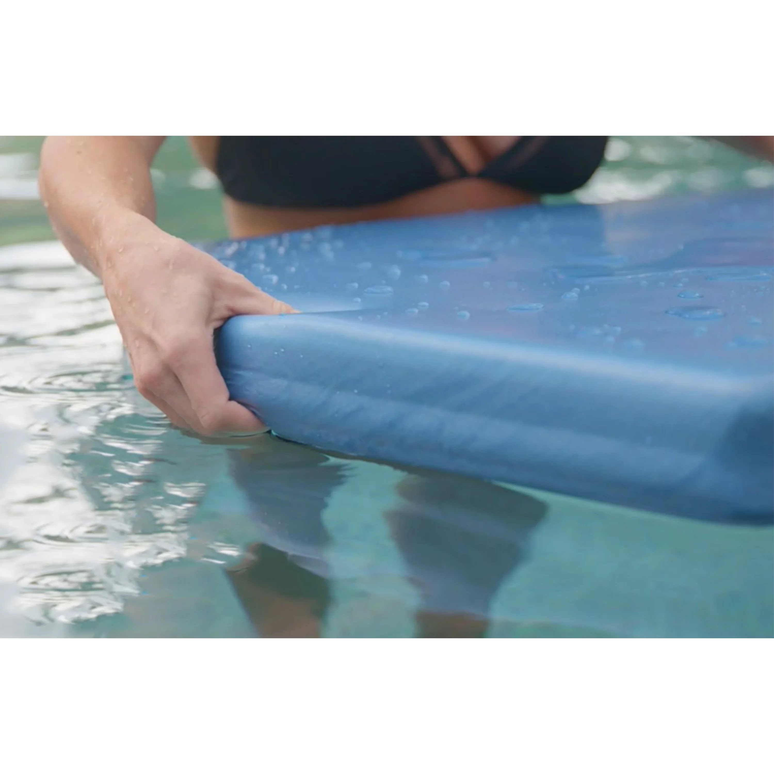 TRC Recreation Ultra Sunsation 2.5" Thick Foam Pool Float Mat, Marina Blue