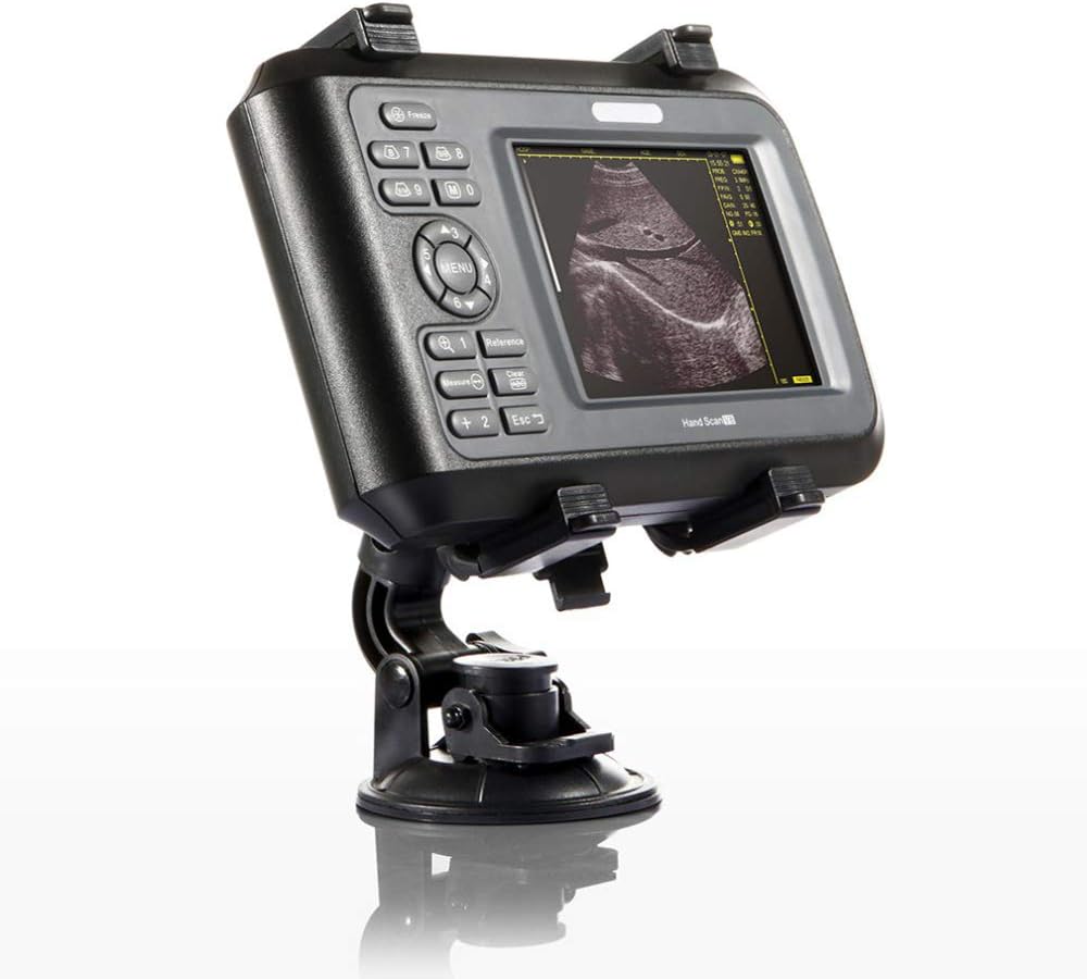 Portable Ultrasound?Scanner?for?Veterinary,Digital PalmSmart Ultrasonic Scanner Veterinary Pregnancy V8 with 4.0MHz?Rectal?Convex?Probe for Cattle, Horse, Camel, Equine, Goat, Cow and Sheep