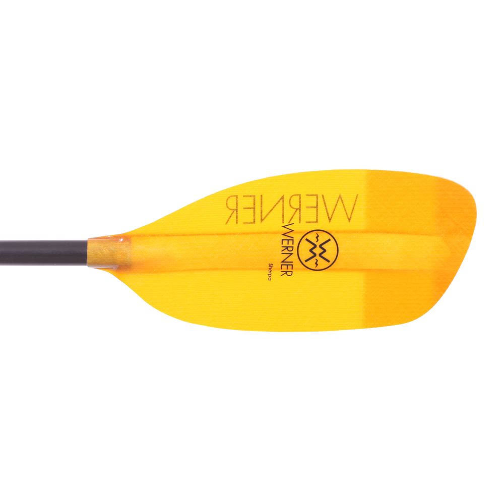 Werner Sherpa Fiberglass Paddle - Straight Shaft Amber, 194Cm, R30