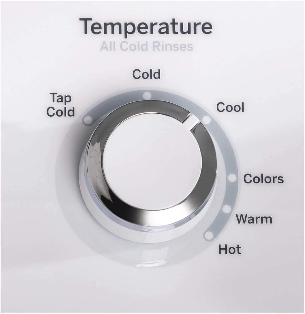 GE GTW500ASNWS Top Loading Washer with Stainless Steel Basket, 4.6 Cu. Ft. Capacity, 13 Cycles, White