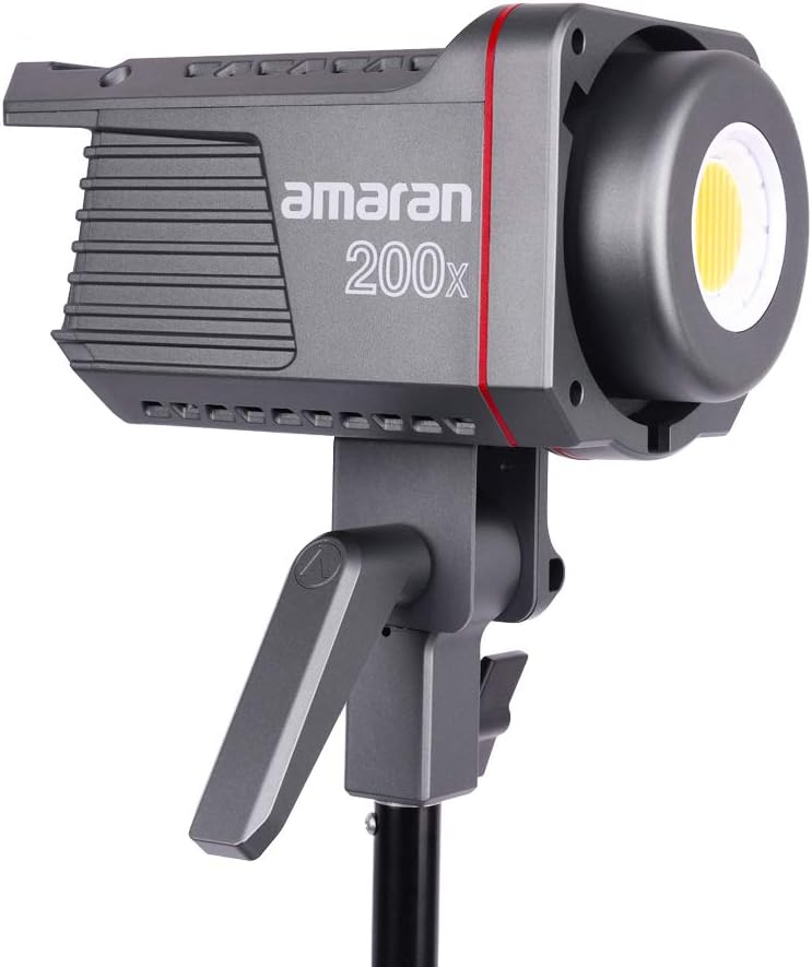 Aputure Amaran 200x Bi-Color LED Video Light, 250W 2700-6500k 51600lux@1m Bluetooth App Control 9 Built-in Lighting Effects DC/AC Power Supply