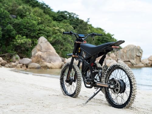 GT73 Electric Dirt Bike for Adults 2500W Electric Bike with 1747Wh(48V 18.2AH*2) Removable Batteries 37MPH/85Mile Range 25" x2" Motorcycle Tires Dual Hydraulic Brakes & Full Suspension