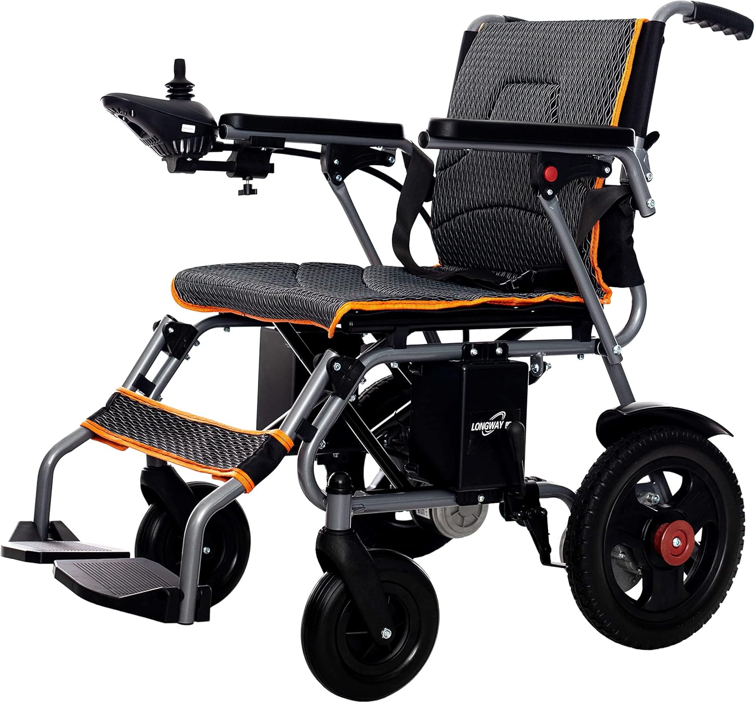 Portable Motorized Wheelchairs - Electric Wheelchair for Adults, Lightweight and Easy to Carry - Ideal for Travel and Daily Us, One-Click Mute Function and SOS Alert Buttone, Ships from USA
