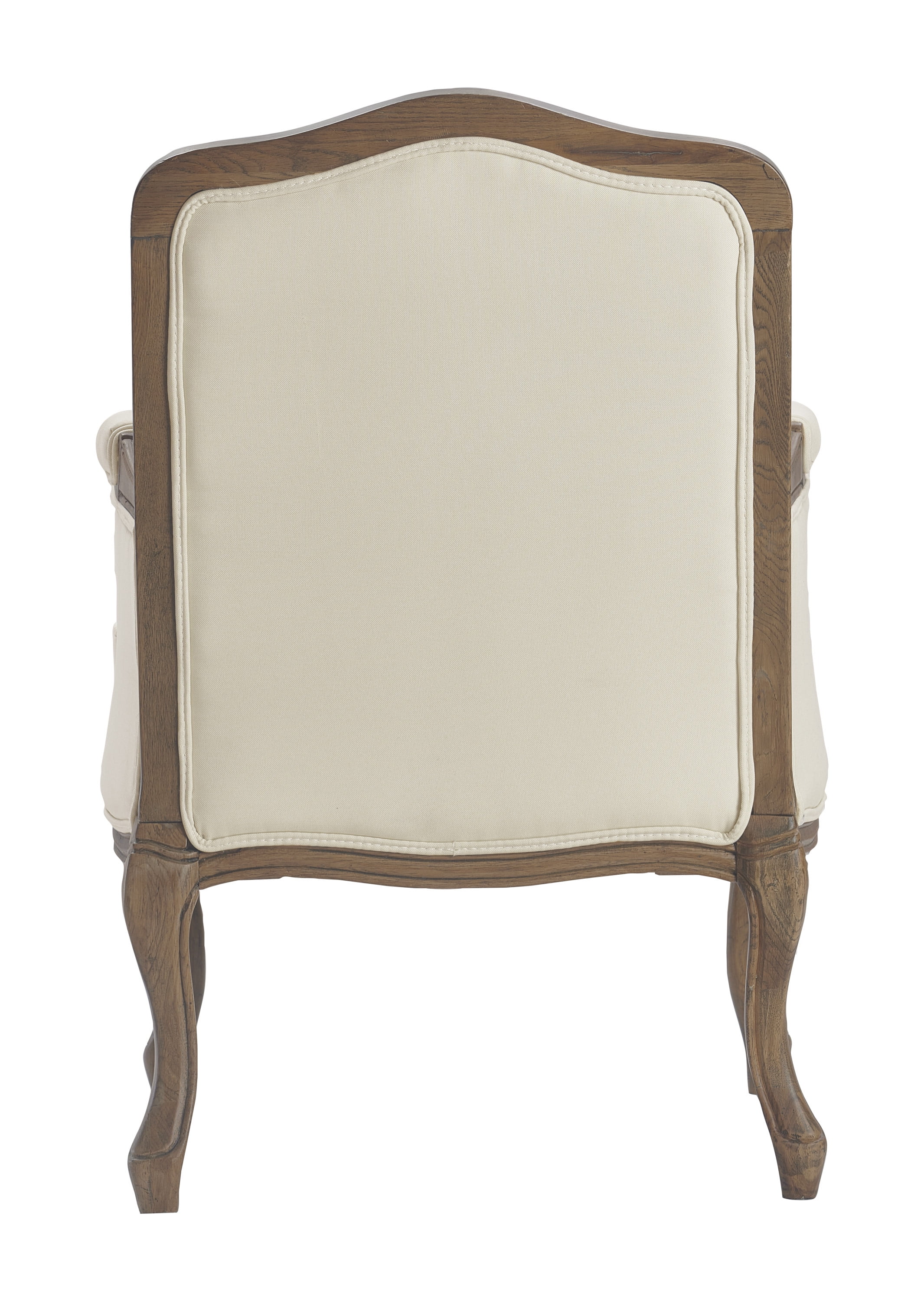 Finch Louis French Country Upholstered Accent Armchair, Cream Color