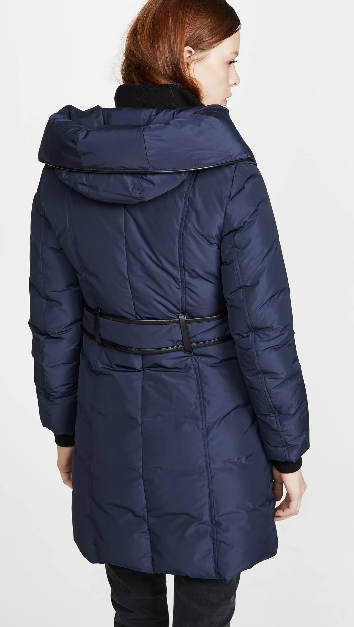Mackage Kay Down Coat with Signature Natural Fur Collar - S / Navy