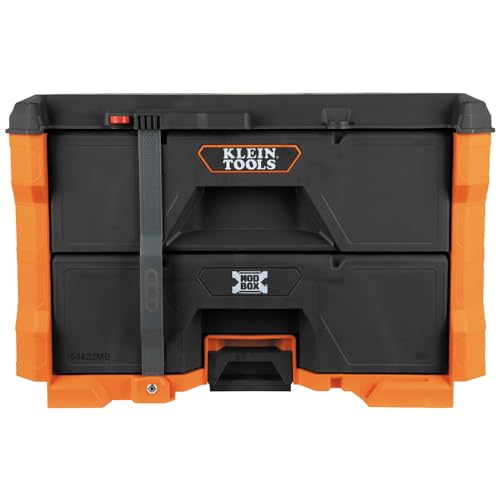 Klein Tools 54823MB MODbox 3-Drawer Toolbox, Modular Tool Storage System, Heavy-Duty Ball Bearing Slides, 24 Dividers, 50-Pound Capacity
