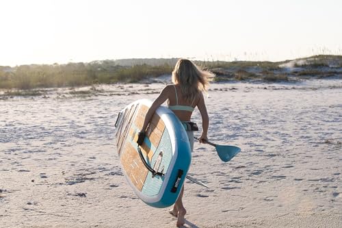 BOTE Wulf Aero Inflatable Stand Up Paddle Board Kit Includes Accessories Adjustable Paddle iSUP Travel Bag Blow Up Pump Safety SUP Coiled Leash Multiple Sizes