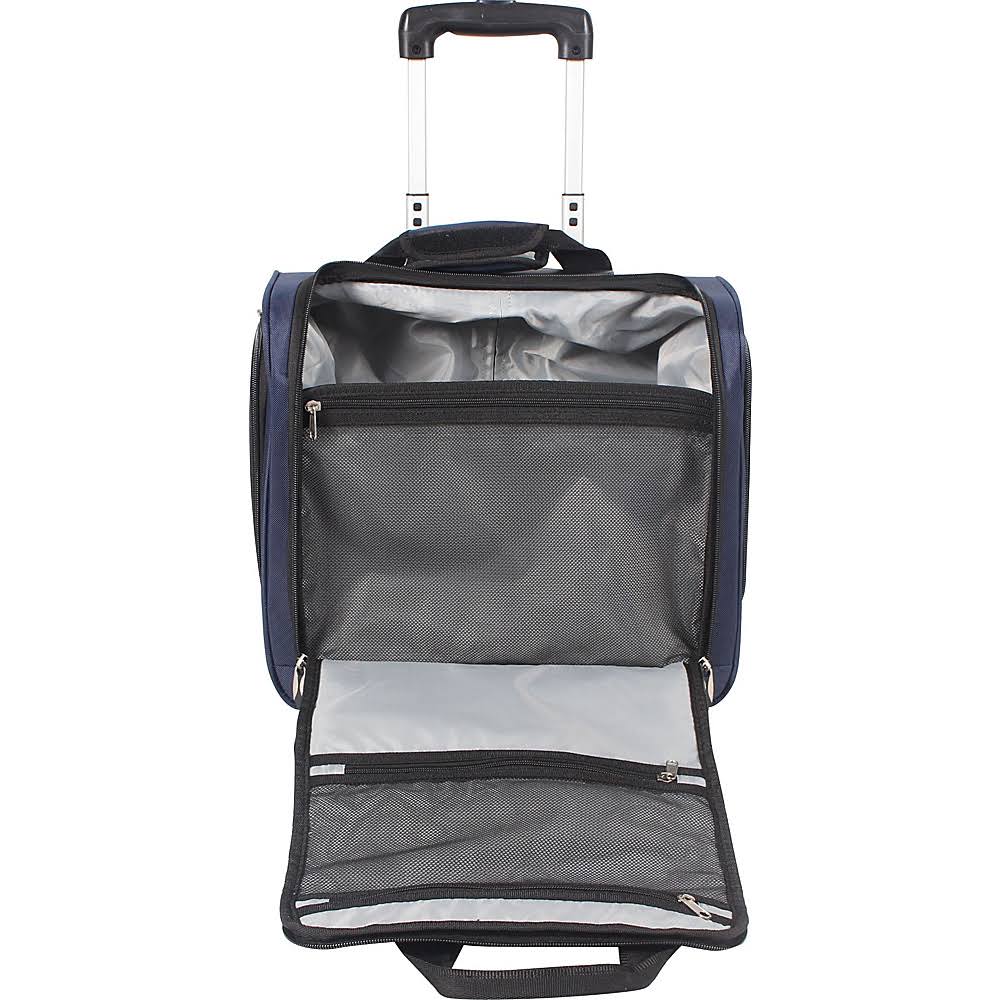 Ciao! 15x22 Wheeled Underseat Carry-On - Navy - Underseat Luggage