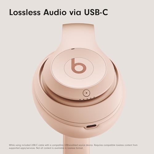 Beats Studio Pro - Wireless Bluetooth Noise Cancelling Headphones - Personalized Spatial Audio, USB-C Lossless Audio, Apple & Android Compatibility, Up to 40 Hours Battery Life - Sandstone