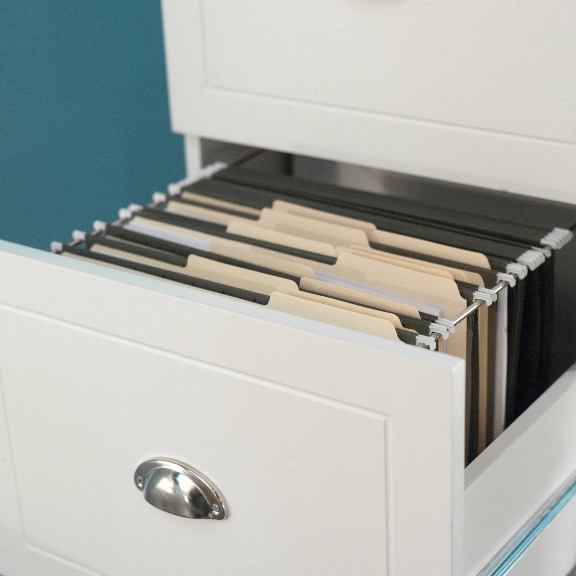 Two Drawer Filing Cabinet Antique White - Buylateral