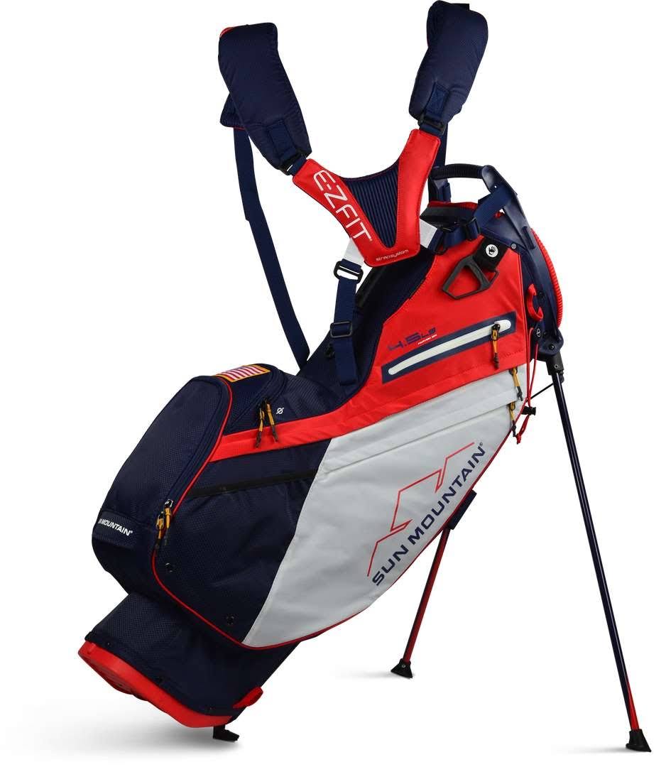 Sun Mountain 4.5 LS 14-Way Stand Bag - Carbon/Red