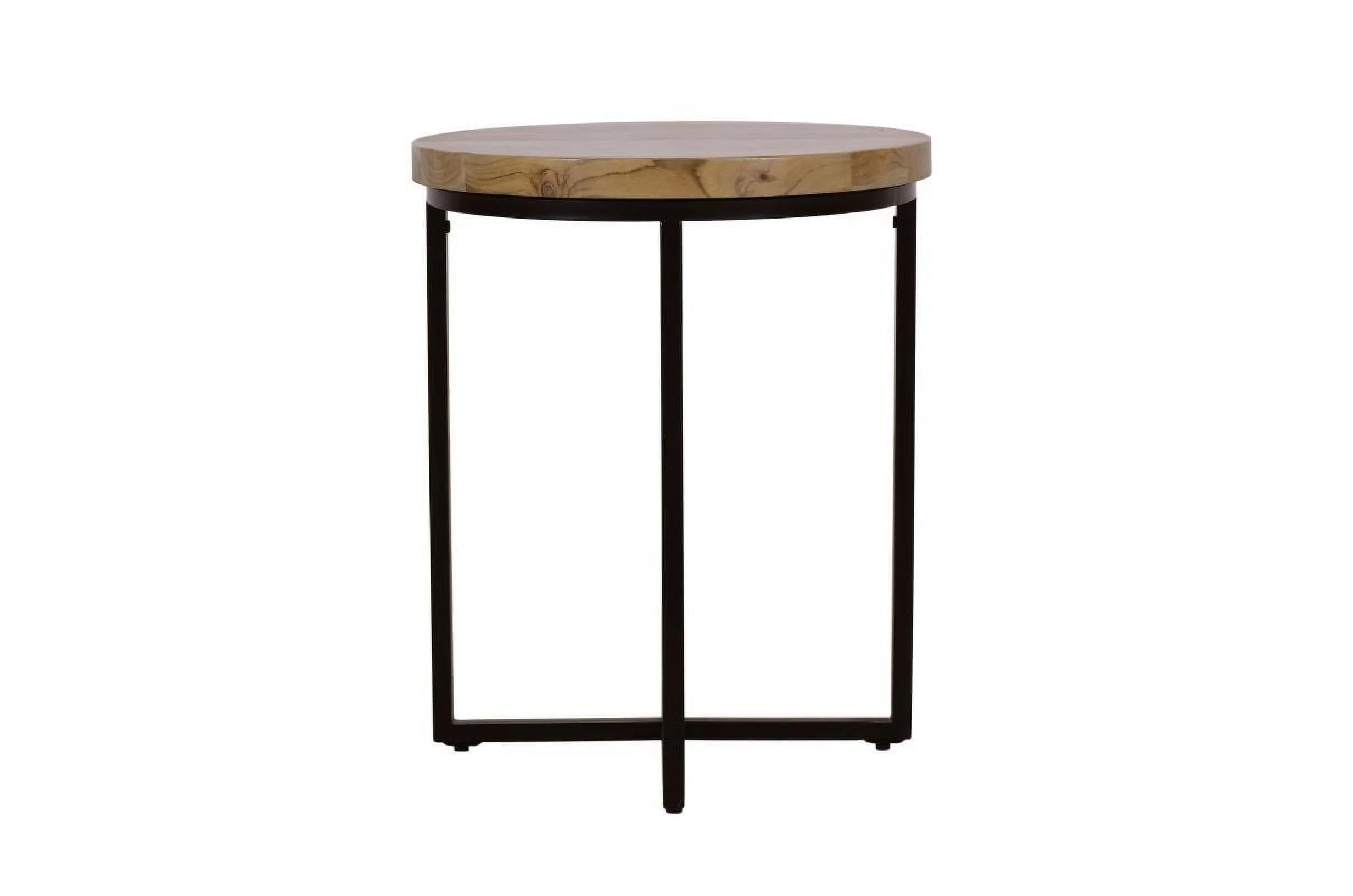 Jofran Ames Solid Wood Modern 20" Round End Table