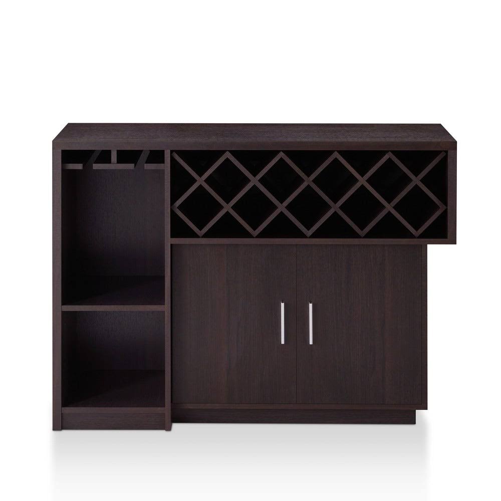 Furniture of America Leo Modern Espresso (Brown) 2-Door Multi-Storage Buffet