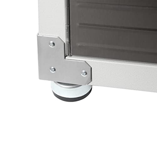 Seville Classics UltraHD Solid Steel Lockable Metal Storage Cabinet Locker Organizer, w/Adjustable Shelves for Garage, Warehouse, Office, Classroom, Granite, 48" W x 24" D x 72" H