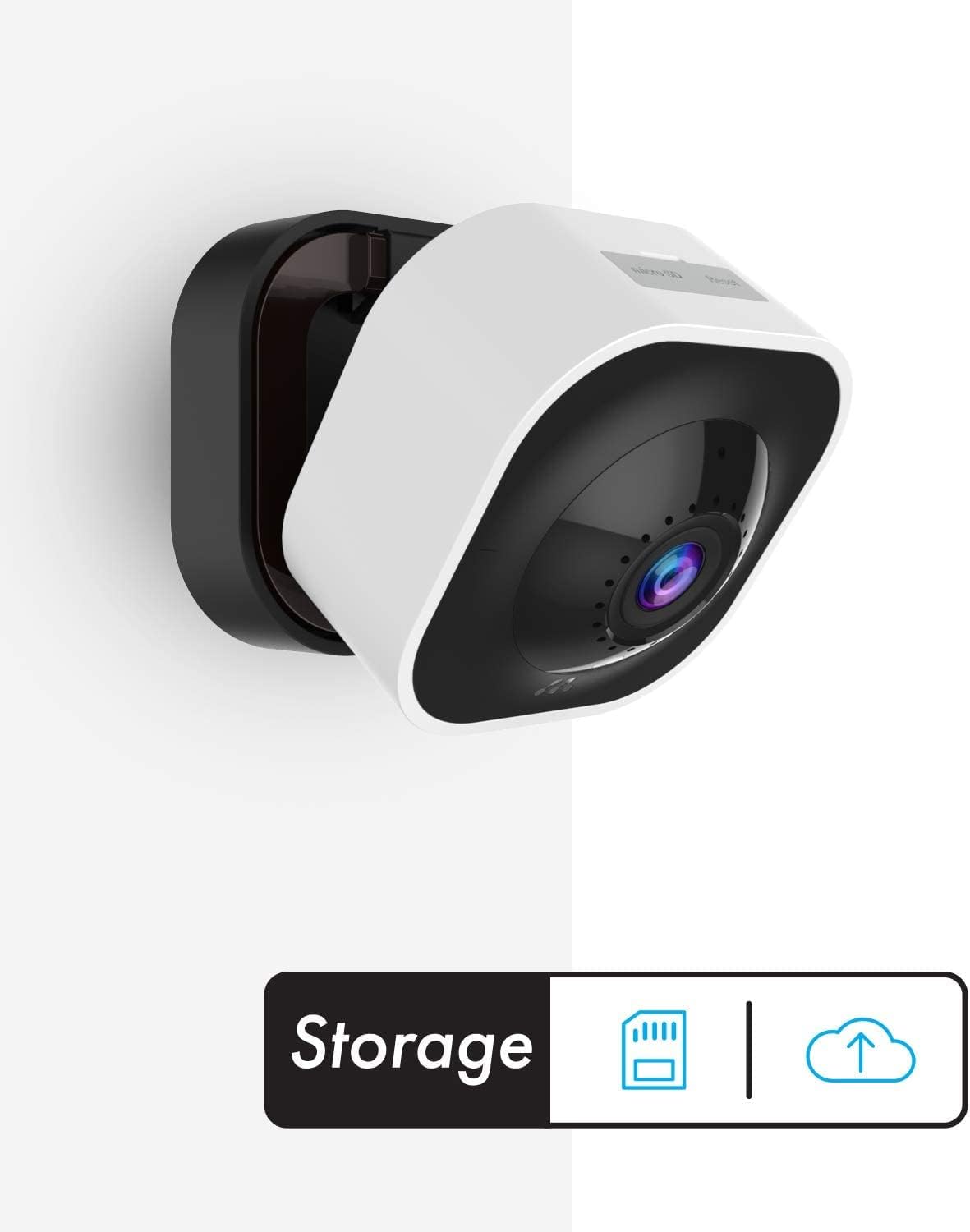 Momentum 2K Indoor Security Camera, Cameras for Home Security, Home Security Camera WiFi, Motion Detection, IR Night Vision, Phone App, 2-Way Audio, HD Video, Siren, 24Hr Cloud Storage, Micro SD Card