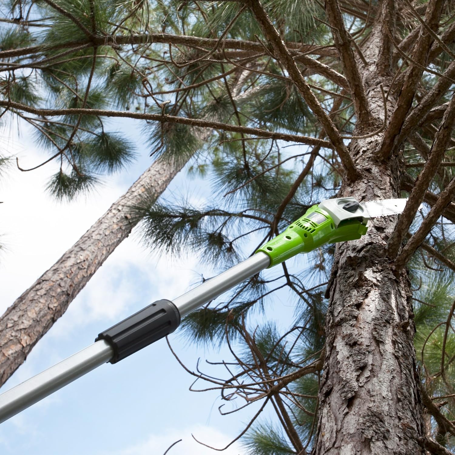 Greenworks 40V 8-Inch Cordless Pole Saw, Battery and Charger Not Included, 20302 Pack of 2