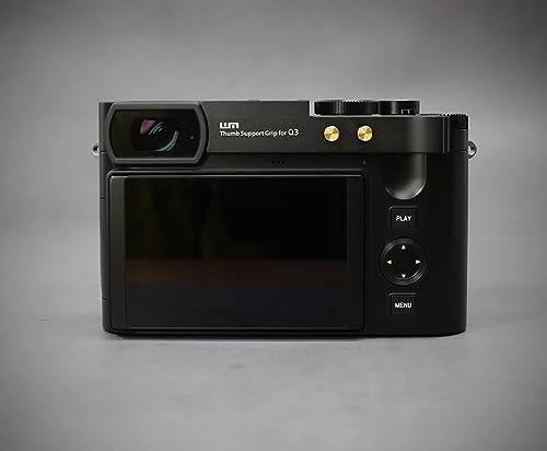 LIM'S Camera Thumb Support Grip 6061 Aluminum Handgrip for Leica Q3 [Black]