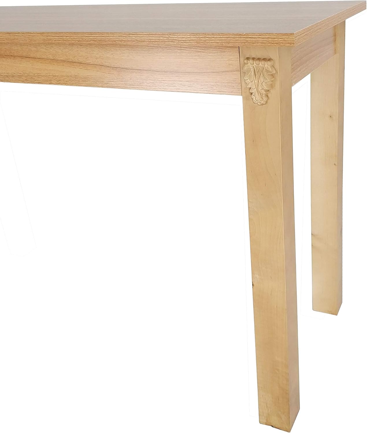 FixtureDisplays HOLYS 45" L x 28" D x 29" H Church Holy Communion Table Christian Wood Table Breakfast Writing Desk in Remembrance of Me 11462-PLAIN-NPF