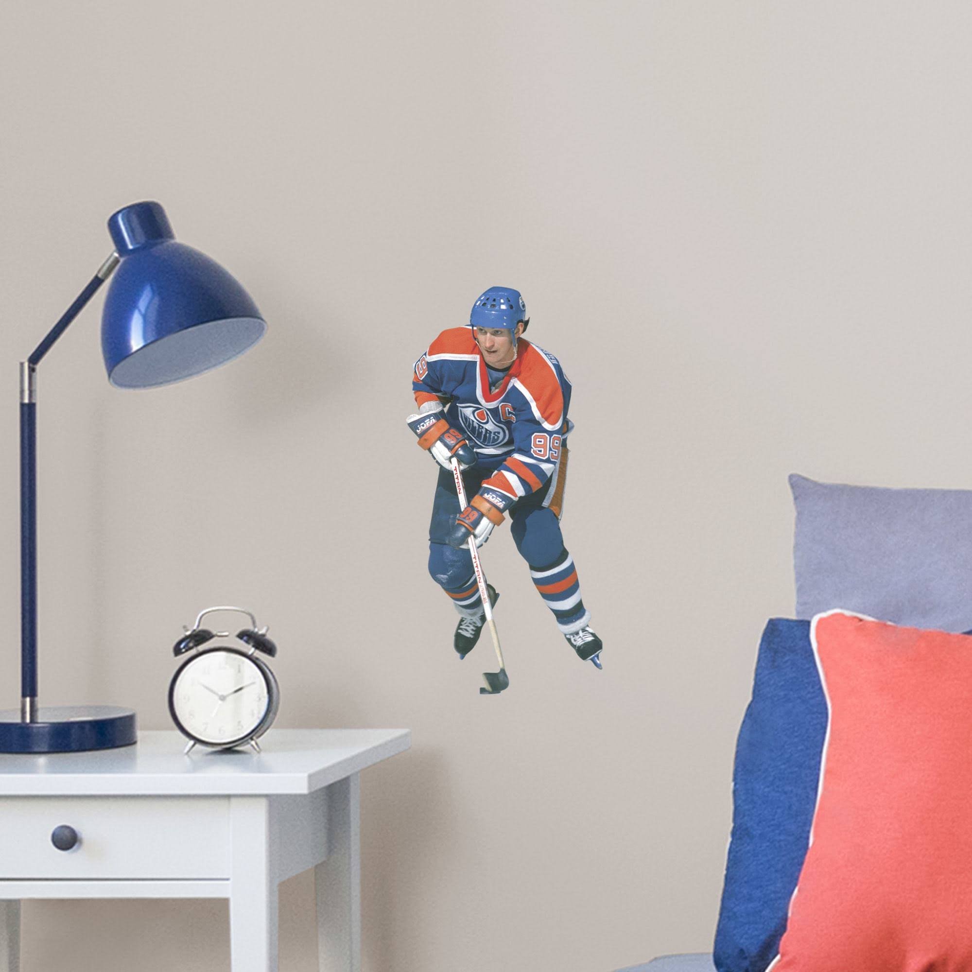 Wayne Gretzky for Edmonton Oilers - Officially Licensed NHL Removable Wall Decal XL by Fathead | Vinyl