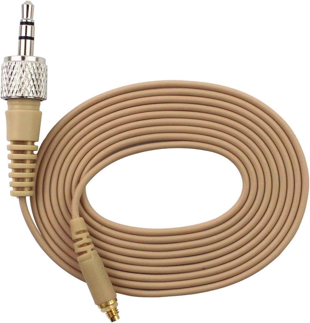Professional Headset/Headworn Microphone JK MIC-J 071S Compatible with Sennheiser Wireless System - Omnidirectional Mic - Super Lightweight & Creative Design & Smallest Cartridge