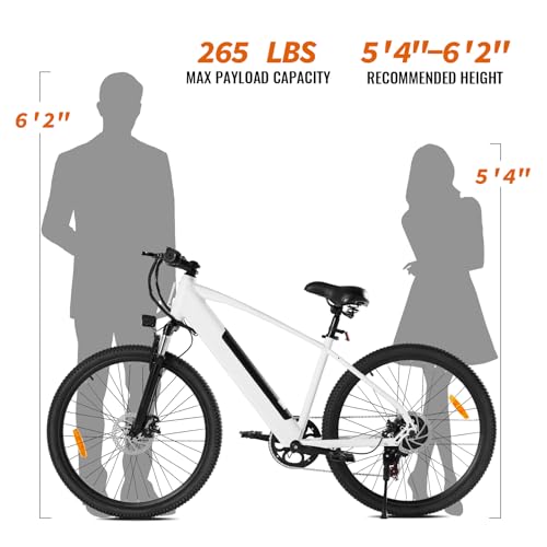 Electric Bike for Adults,26”Electric Mountain Bike 432Wh Removable Internal Battery & LCD Display, with 7-Speed, 20MPH 350W Brushless Motor Commuter Electric Bicycle