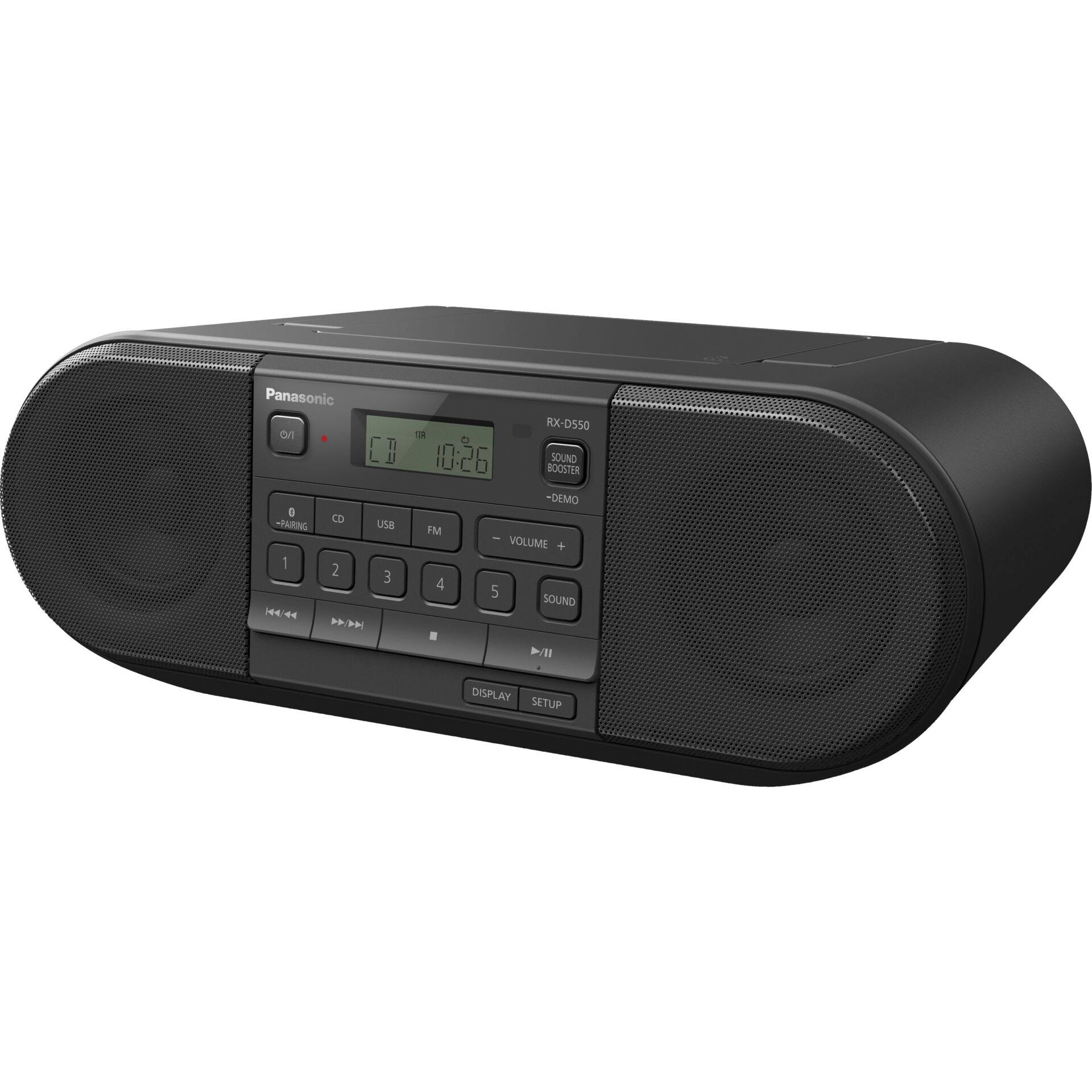 Panasonic Rx-d550e-k Radio CD/Cassette Player One Size