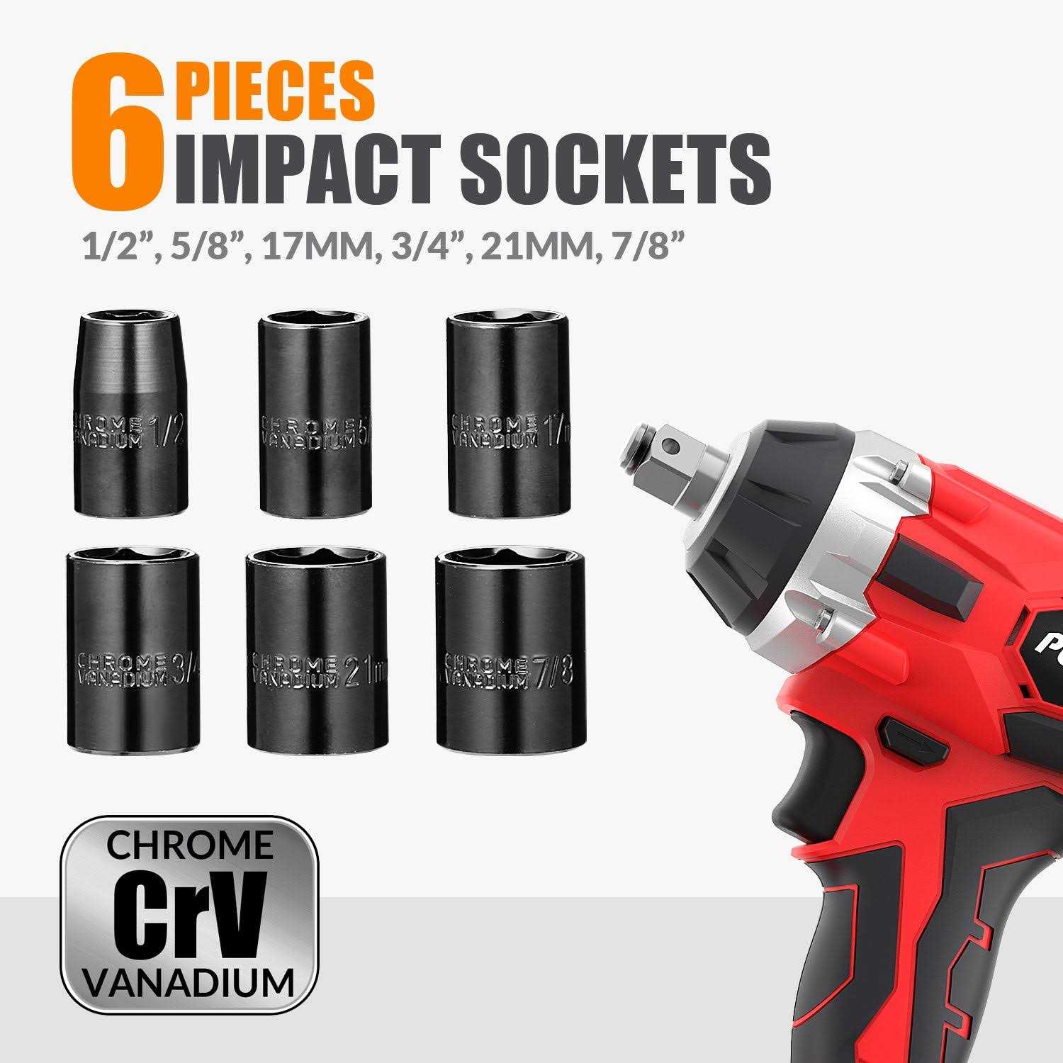 Populo 20V Cordless Impact Wrench Chuck Power Impact Wrenches - Shop Hardware Tools Online Store