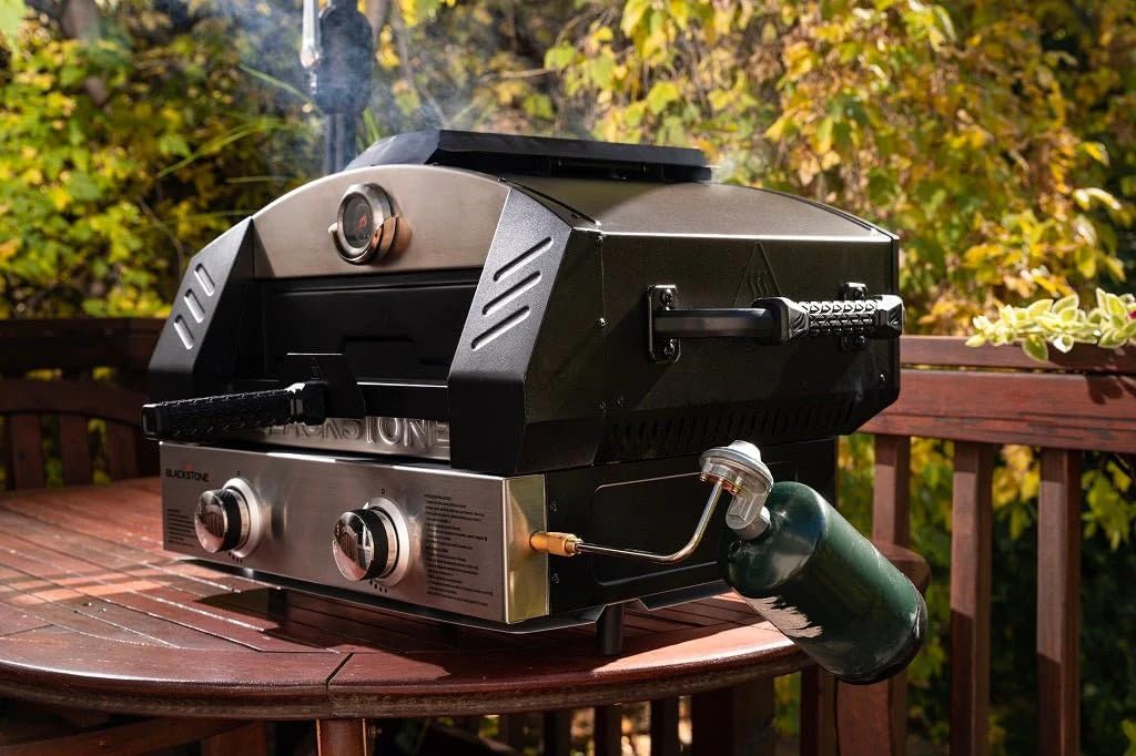 Blackstone Pizza Oven Outdoor, Portable Propane Pizza Oven with Pizza Peel, Pizza Cutter, and Wholesalehome Gloves and Cloth