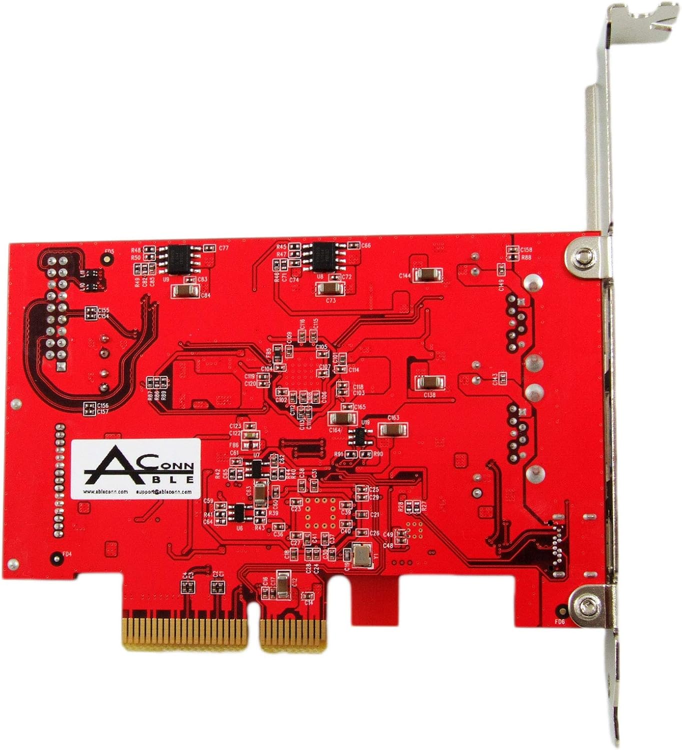 Ableconn PEX-UB158 USB 3.1 5-Port PCIe 3.0 Card (1x USB-C & 2X USB-A & 1x 2-Port Internal USB Header) - USB 3.1 PCIe Gen3 x4 Lane Host Adapter Card (ASMedia ASM3142 Controller)