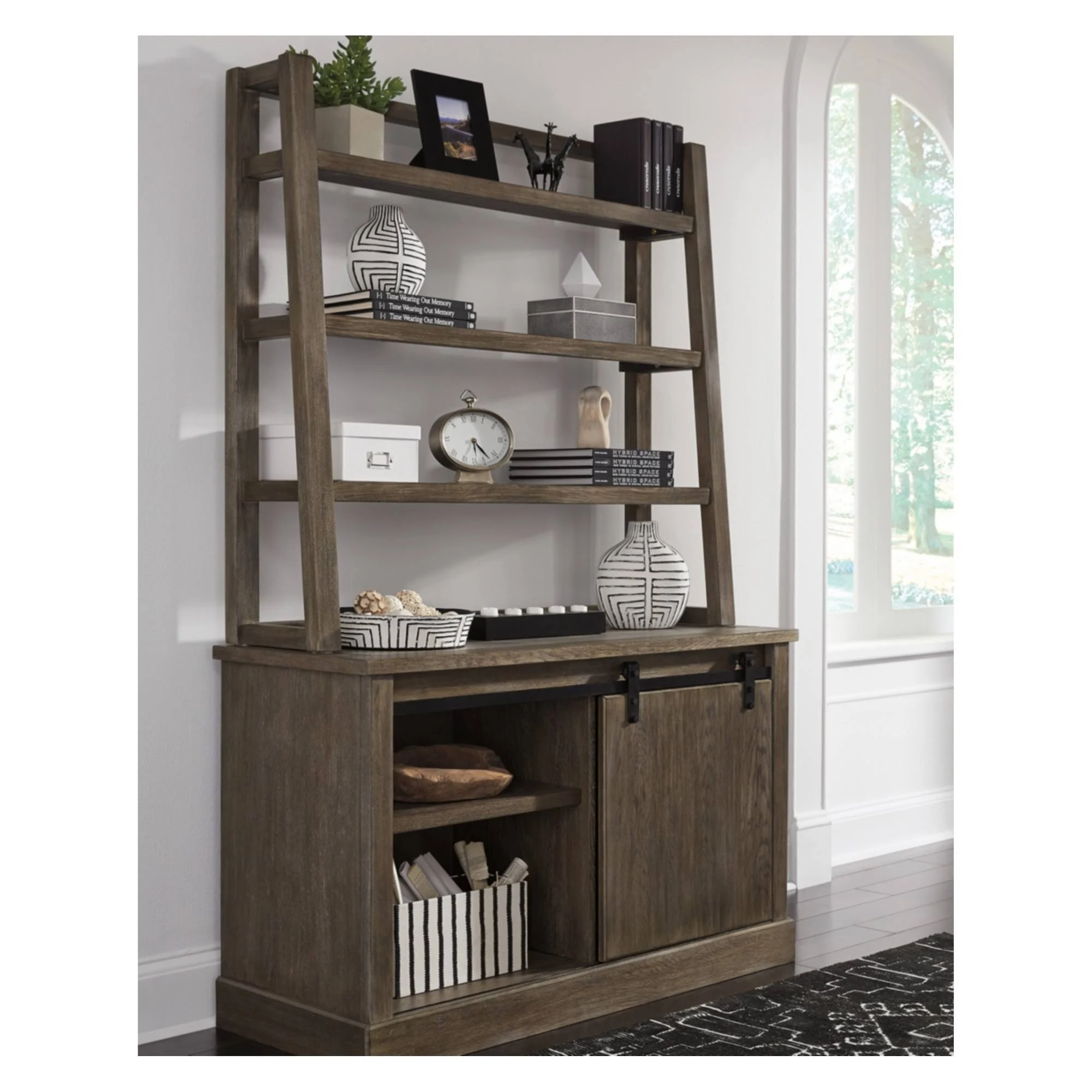Ashley Luxenford Large Credenza in GRAYISH Brown