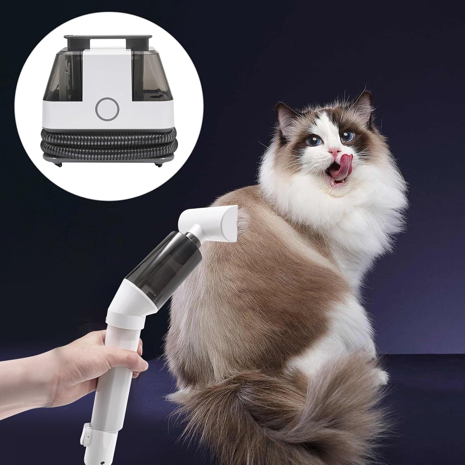 Portable Carpet & Upholstery Cleaner,40.58oz Handheld Rug Cleaner,Pet Stain Eraser Power Brush Machine,Pet Stain Remover, Carpet Shampooer