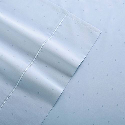 Charisma 310 Thread Count Classic Dot Sheet Set California King Bright White