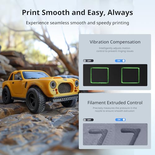 Anycubic Kobra S1 Combo 3D Printer, Multi-Color 3D Printer High Speed Max 600mm/s High Precision, Core XY Stable Structure Ultra-Quiet Printing Anycubic App One-Click Printing 250 * 250 * 250mm