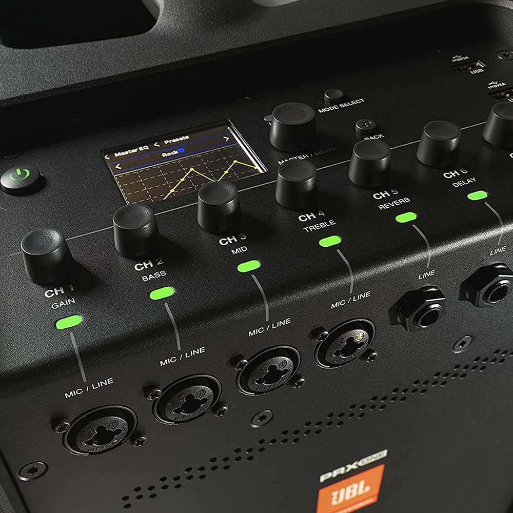JBL Professional PRX ONE Powered Loudspeaker Line Array with 7-Channel Mixer and Built-in Effects (Pair)