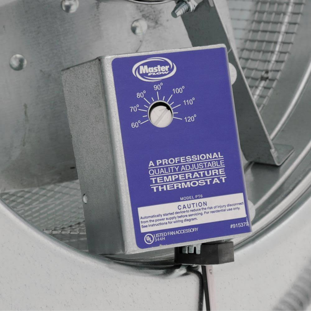Master Flow Erv4 Power Roof Mount Attic Fan Ventilators, Silver