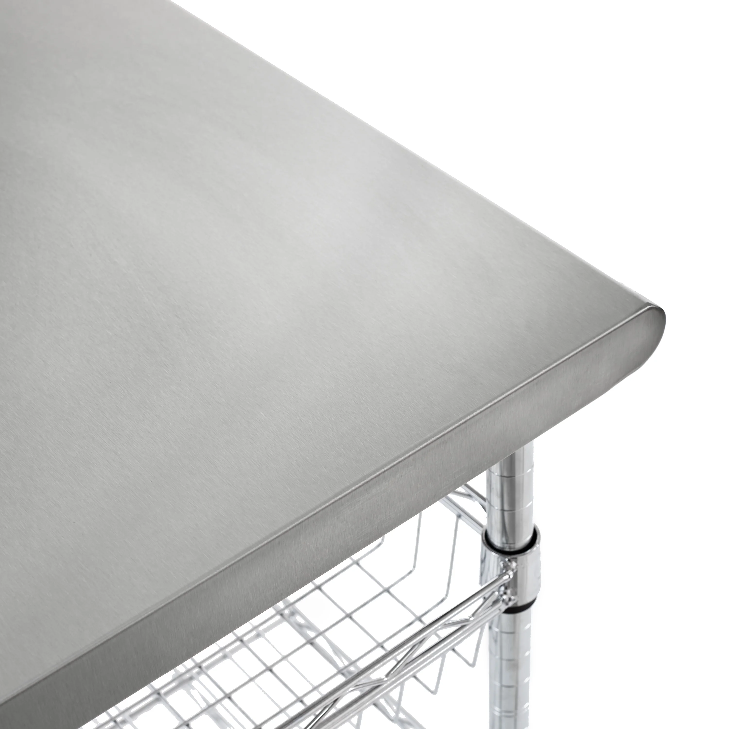 Seville Classics Stainless Steel Kitchen Cart