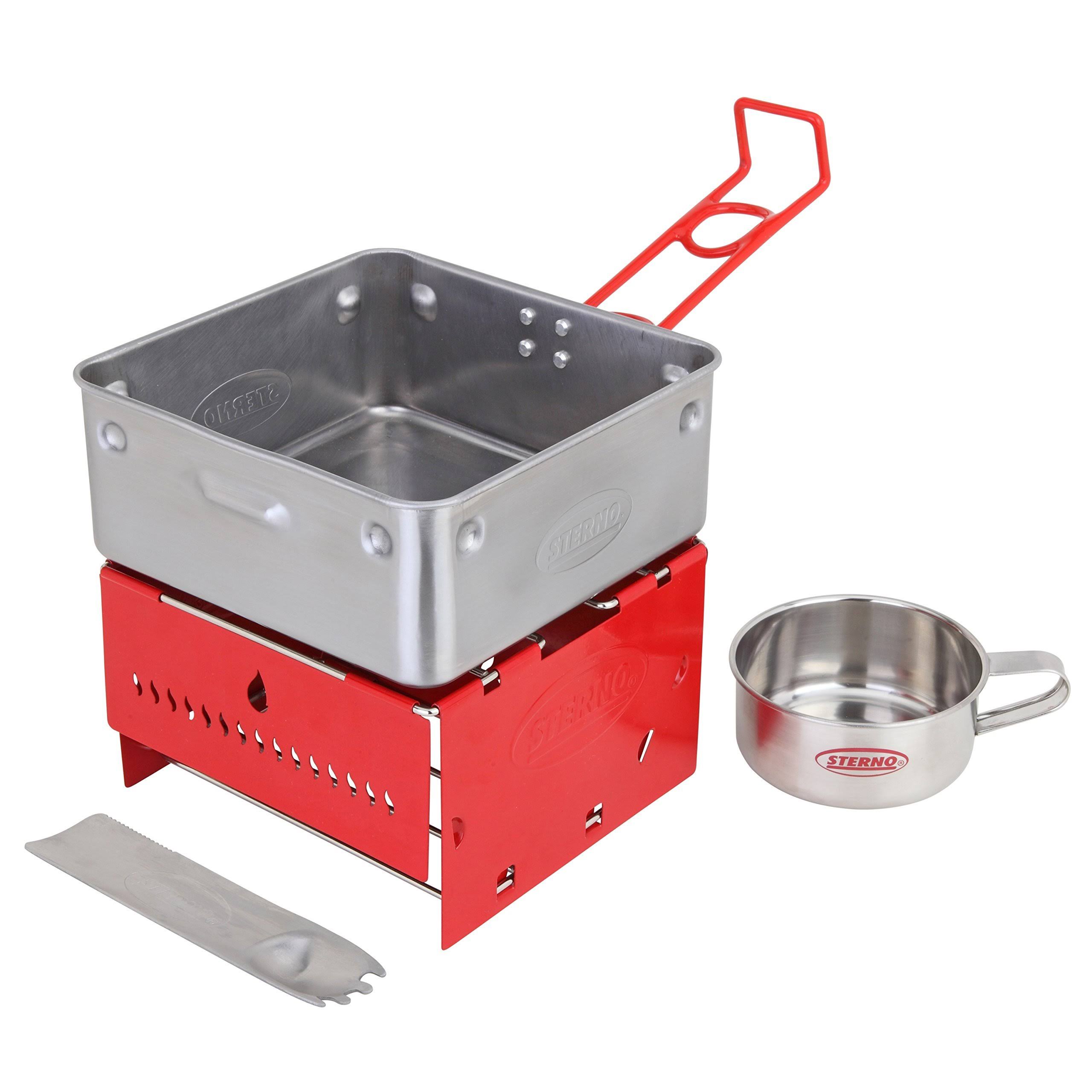 Sterno Camp Stove Kit with Frame and Wind-Shield Panels